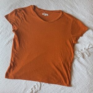 Madewell Women's Burnt Orange Short Sleeve Tee